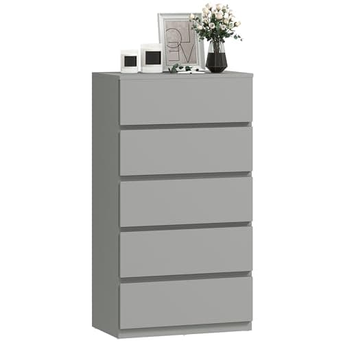 Image of HOMCOM Chest of Drawers, 4 Drawers Storage Cabinet Floor Tower Cupboard for Bedroom Living Room, Black