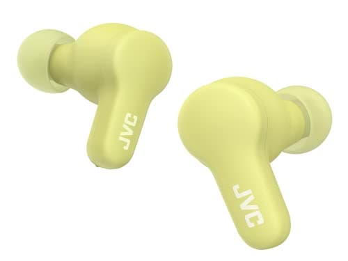 Image of JVC HA-Z77T-G Gumy True Wireless Bluetooth Earbuds, Maximum 24 hours of playtime, Quick Charge, Single ear use, IPX4 water & sweat resistant, Compact charging case (Green)