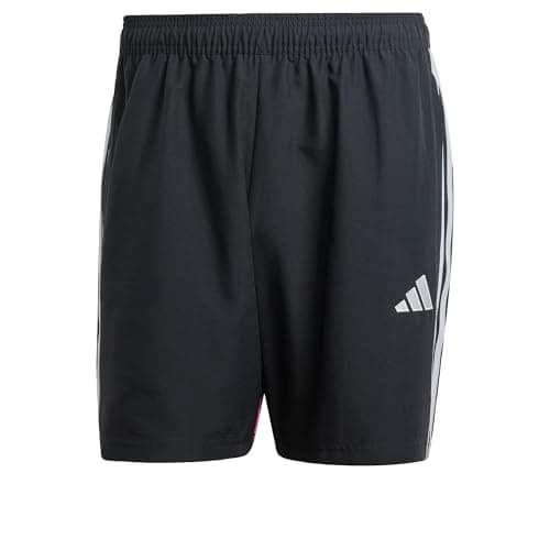 Image of adidas Mens Tiro 25 Essentials Woven Shorts Black/Grey/Magenta L