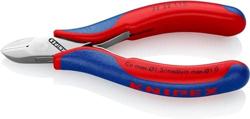 Image of KNIPEX Electronics Diagonal Cutter with Box Joint with Multi-Component Handles 115 mm, 77 22 115
