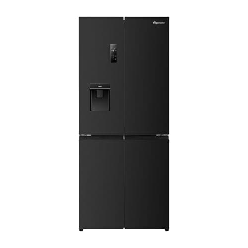 Image of Fridgemaster American Fridge Freezer - Black - D Rated
