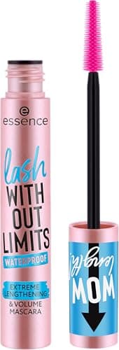 Image of essence lash WITHOUT LIMITS WATERPROOF EXTREME LENGTHENING & VOLUME MASCARA 03 Black Waterproof, waterproof, length, volume, curl, black, 13ml