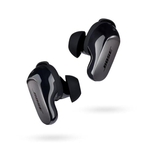Image of Bose QuietComfort Ultra Wireless Noise Cancelling In-Ear Earbuds, Bluetooth Noise Cancelling Earbuds with Spatial Audio and World-Class Noise Cancellation, Black