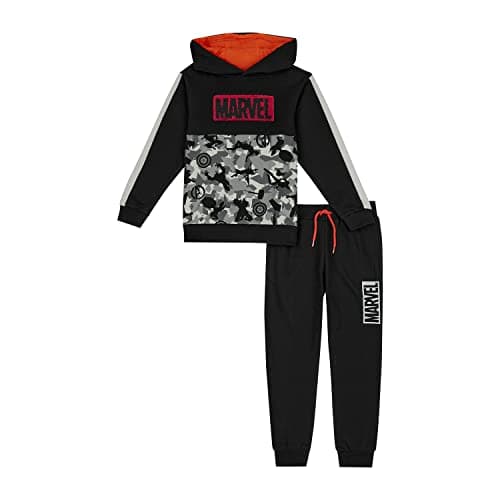 Image of Marvel Boys Tracksuit, Boys Hoodie & Jogging Bottoms Set, Ages 4 to 10 Years Old (8-9 Years)