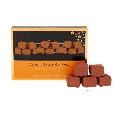 Image of Assorted Variety Flavors of Truffles Chocolate Gift Box 92g - Christmas Trufles Gift Boxes - bja (Almond Salted Caramel Chocolate Truffles 92g)