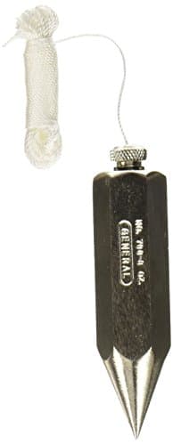 Image of General Tools 790-8 Hexagon Steel Plumb Bob, 8 Ounce