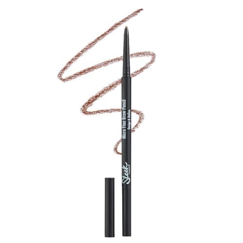 Image of Sleek MakeUP Micro-Fine Brow Pencil for Precise Hair Like Strokes, Waterproof, Long Lasting, Dual Ended, Ash Brown