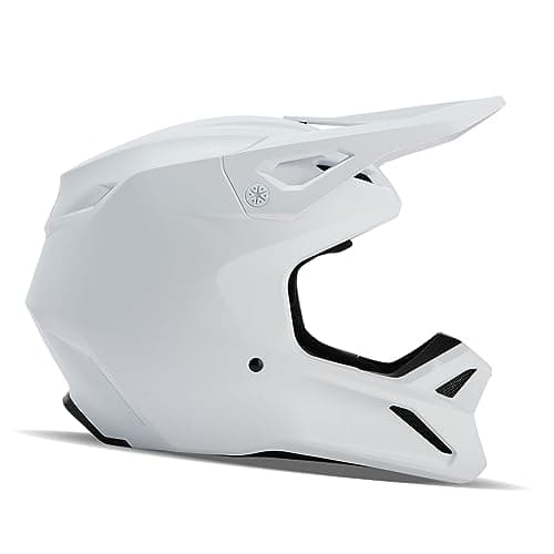 Image of Fox Racing V1 Solid Helmet, Mips Technology, Ventilated, True-to-Size Fit, Removable Liner, Cheek Pads, MX & Off-Road Protection, Matte White, Size: S