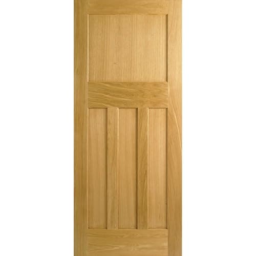 Image of 1930's Style Panelled Oak Veneer Doors (838)