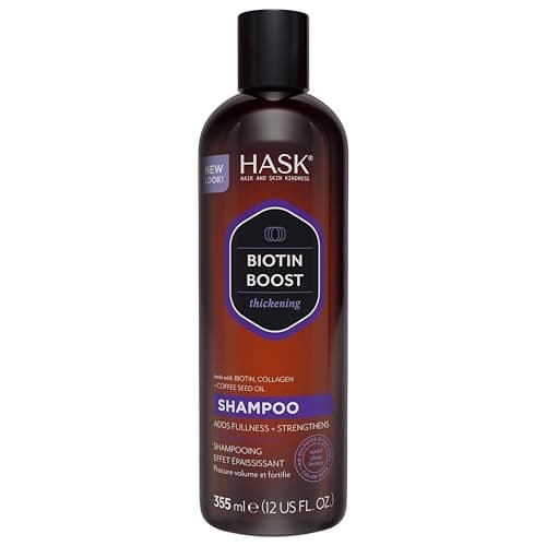 Image of HASK Biotin Boost Shampoo, thickening for all hair types, colour safe, and cruelty-free - 1 355mL Bottle