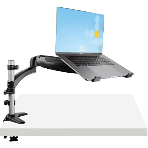 Image of StarTech.com Desk Mount Laptop Arm, Articulating Arm for Laptop or Single Monitor up to 34" (17.6lb/8kg), VESA Tray Bracket, Ergonomic Adjustable Stand, Desk & Grommet Clamp