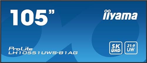 Image of iiyama ProLite LH10551UWS-B1AG 105" Class (104.7" viewable) LED-backlit LCD display - 5K - for digital signage