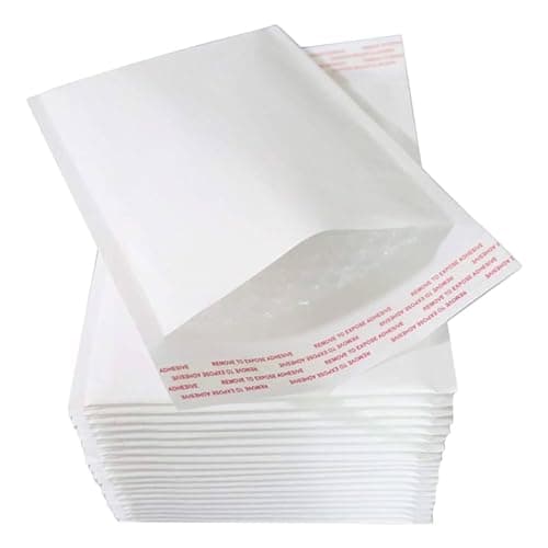 Image of Size 4 (170 x 245mm) Lightweight A5 White Bubble Lined Postal Envelopes Pack of 100