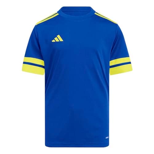 Image of adidas Unisex Kids SQUADRA25 Jersey Short Sleeve Kids, Team Royal Blue/Team Yellow, 9-10 Years