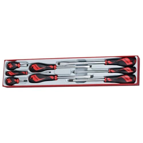 Image of Teng Tools 8 Piece Flat, Regular & PH Type Screwdriver Set - TTX918N