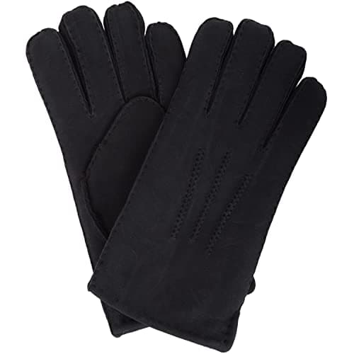 Image of SNUGRUGS Men's Chester, Sheepskin Gloves, Black, X-Large 10"