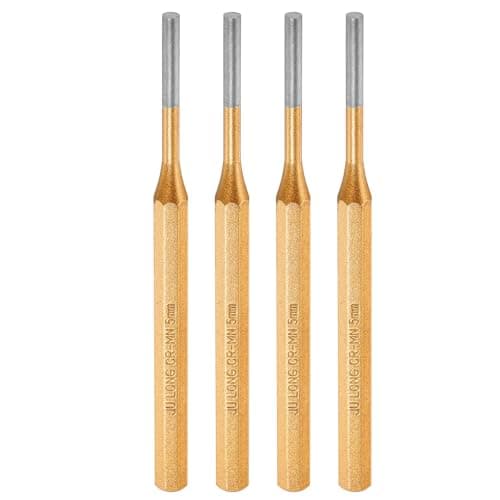 Image of sourcing map 4pcs Pin Punch 5mm(1/5") 150mm Length Metric Non-marring Alloy Steel Cylindrical Alignment Punch Drive Pin Tools for Automotive Watch Repair Jewelry Craft
