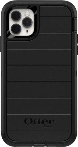 Image of OtterBox Defender Series Rugged Case for iPhone 11 PRO - Case Only - Non-Retail Packaging - with Microbial Defense - (Black)