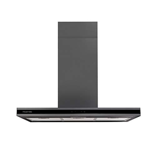 Image of Russell Hobbs RHICH904DB Midnight Collection 90cm Island Cooker Hood, Dark Steel