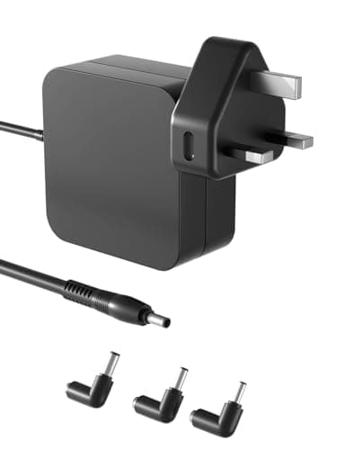 Image of PowerPartnerLink 65W Laptop Charger Compatible with ASUS Vivobook Go Flip 17 16 15 14, Zenbook 15 14 13, ExpertBook, Chromebook C202 C300, 19V 3.42A AC Adapter Replacement, 5.5 * 2.5mm Tip Power