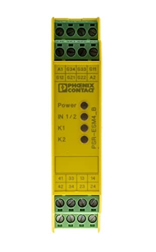 Image of PHOENIX CONTACT PSR-SCP-24UC/ESM4/3X1/1X2/B Safety Relay for Emergency Stop & Safety Door Monitoring, One or Two Channel Operation, 3 Release Current Paths, Input Rated Voltage 24 V AC/DC