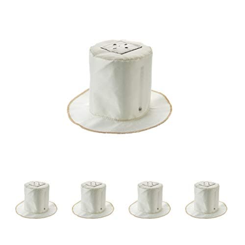 Image of National Lighting Fire Hoods for Downlights, Fire Rated Intumescent Downlight Hoods Covers Heatguards Recessed Fibreglass Fire Proof Ceiling Hoods, Small (150x150mm) – 4 Pack