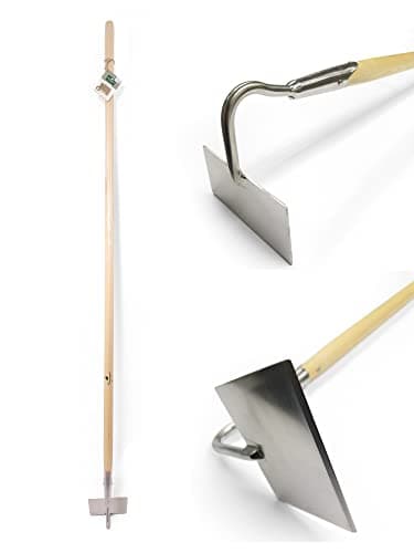 Image of Greenman Draw Hoe Ash Handled Stainless Steel 160cm (63") x 15cm (6")