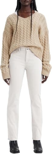 Image of Levi's Women's Classic Straight, Simply White_lse, 32W x 28L