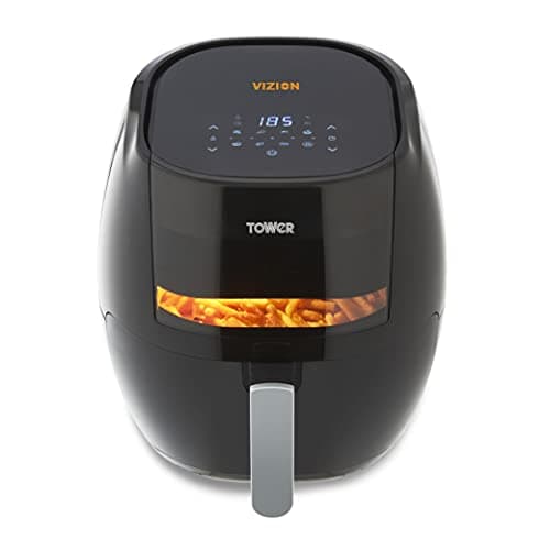 Image of Tower T17072 Vortx Vizion Digital Air Fryer with Rapid Air Circulation, 7L, 1800W, Black