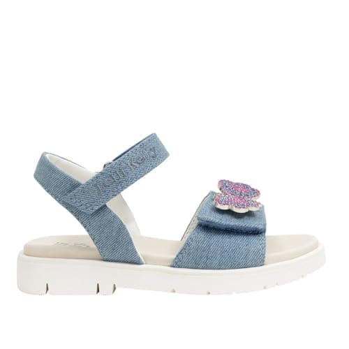 Image of Lelli Kelly Girls Kids LK4870 INES Adjustable Sandals (Blu Jeans, UK Footwear Size System, Little Kid, Women, Numeric, Medium, 13)