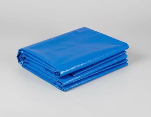 Image of Blue Heavy Duty Tarpaulin Waterproof Cover Tarp Ground Camping Sheet Tent (1.2x1.8m)