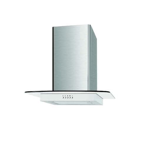 Image of Cookology Essentials AEHFG60SS Extractor Hood 60cm - Flat Glass Chimney Cooker Hood - 3 Speeds - 332 m3/hr Air Flow - 2 LED Lights - Energy Rating A - Aluminium Grease Filter - Stainless Steel
