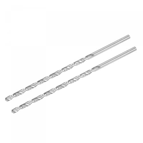 Image of TA-VIGOR 2Pcs 6mm Extra Long Twist Drill Bits, 250mm Length High-Speed Steel HSS Straight Shank Spiral Drill Bits for Wood Metal Aluminum Plastic