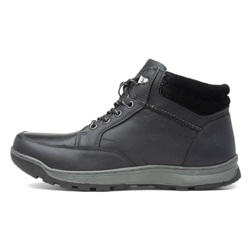 Image of Hush Puppies Men's Grover Ankle Boot, Black, 11 UK