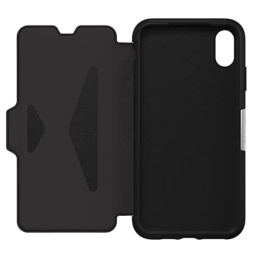 Image of OtterBox Strada Series Case for iPhone XS Max - Retail Packaging - Shadow (Black/Tin)