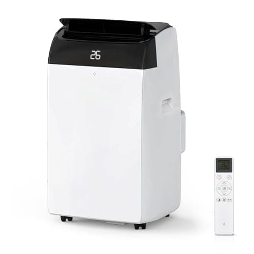 Image of Portable Air Conditioner 10000 BTU, 3-in-1 Mobile Air Cooler with Dehumidifier & Fan Mode, 24H Timer, Remote Control, Washable Filter, Window Kit Included for Room Up to 400 Sq ft Black