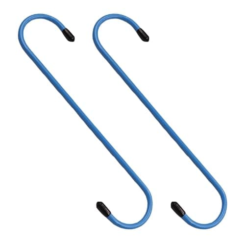 Image of HONGLINSONG 2 PCS Brake Caliper Hooks, S-Shaped Brake Caliper Hanger Hooks with Rubber Tips, Brake Axle and Suspension Systems Tools for Cars & Trucks
