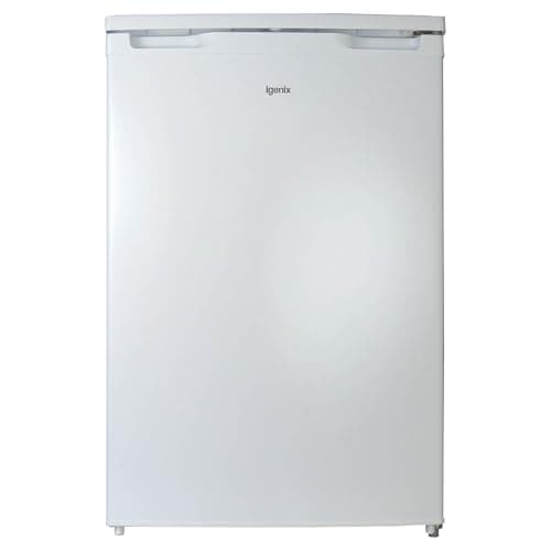 Image of Igenix IG155W Freestanding Under Counter Fridge With 2 Adjustable Shelves, 1 Salad Drawer, 3 Door Shelves, Reversible Door, 97 Litre Capacity Fridge, 16 Litre Ice Box, 55 cm Wide, White