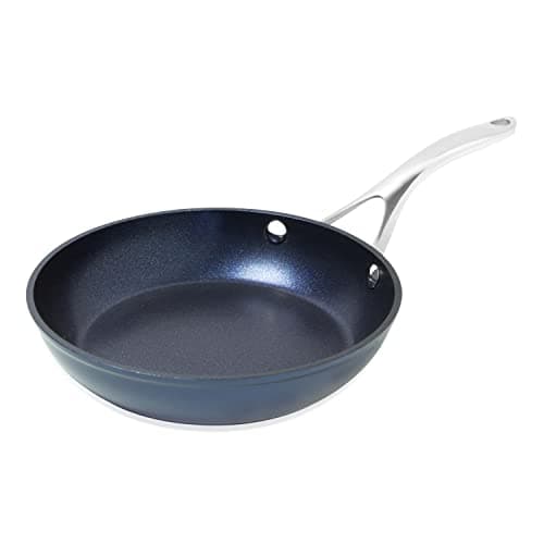 Image of Blackmoor 67419 Blue Pro 24cm Frying Pan/Non-Stick 5-Layer Hybrid Stone Coating/Forged Aluminium Construction/Stainless Steel Handle/Ovenproof Up to 220°C