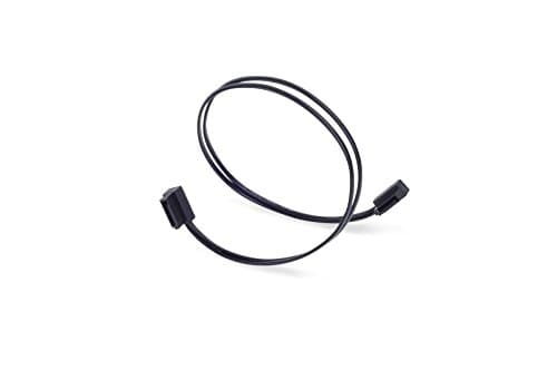 Image of SilverStone SST-CP11-300 - Ultra Thin SATA III 6 Gbps Cable, laterial 90° angled, super low profile connectors, 30cm