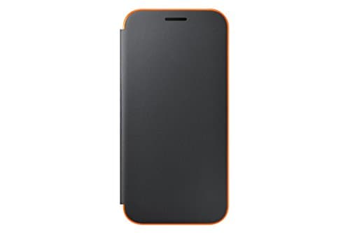 Image of Samsung Official Galaxy A3 2017 Neon Black Flip Case / Cover