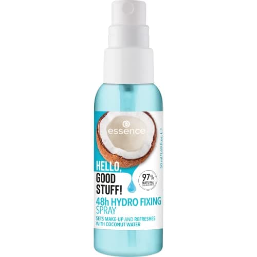 Image of Essence Cosmetics HELLO, GOOD STUFF! 48h HYDRO FIXING SPRAY, moisturizing/hydrating, fixing, refreshing, natural, dewy (50ml)