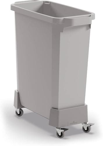 Image of Durable Linkable 60 Litre Bin Trolley - Robust Modular Waste Trolley for DURABIN Bin Range - Includes 4 Wheels and 2 Brakes - Can Be Combined with Upto 4 Trolleys - Grey