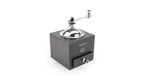 Image of PEUGEOT - Roellinger 13 cm Pepper Mill - Inspired By The Traditional Hand-Crank Mill With Drawer - Classic Grind System - Made With PEFC Certified Wood - Made In France - Chocolate Colour