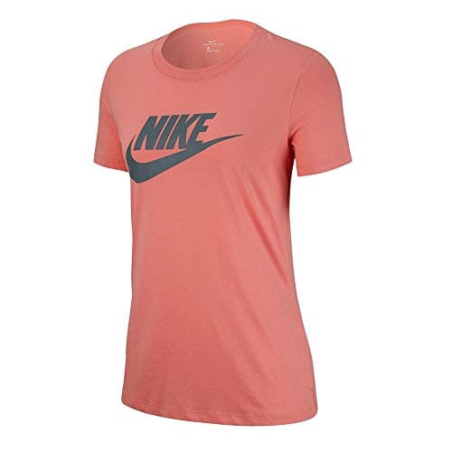 Image of Nike Women's Tee Essential Icon Futur T-Shirt, Pink (Pink Quartz), X-Small