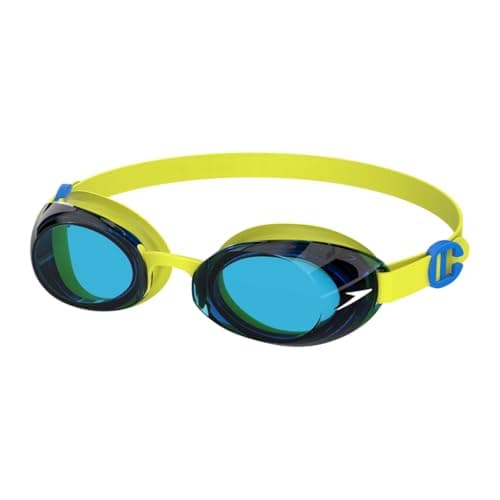 Image of Speedo Unisex Kids Jet 2.0 SwiMing Goggles | Enhanced Vision, Empire YeLow/Neon Blue, One Size