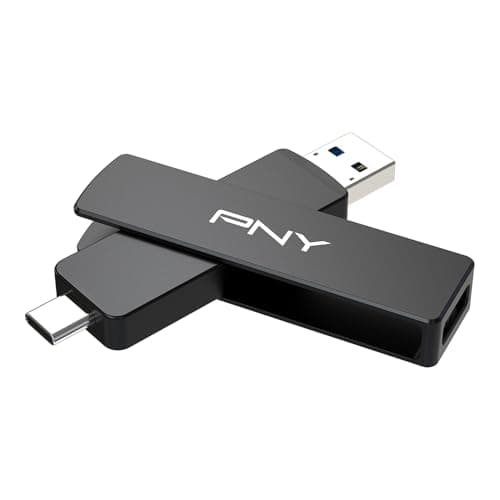 Image of PNY 512GB DUO LINK V3 USB 3.2 Gen 2 Type-C & Type-A OTG Flash Drive Extreme Speeds Read/Write 1000/800MB/s External Mobile Storage Compatible with Smartphone/Tablet/Laptops/Desktops