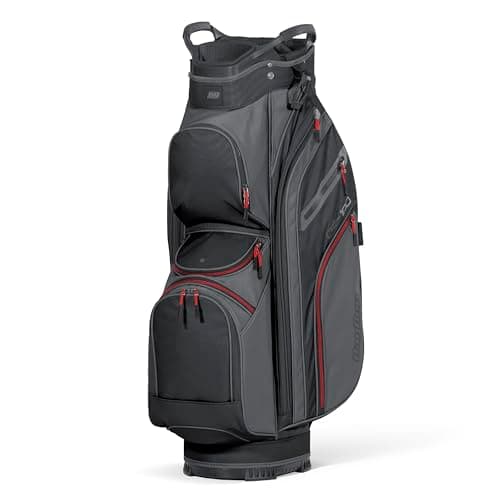 Image of Bag Boy CB-100 Golf Cart Bag, Charcoal/Black/Red