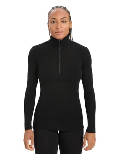 Image of Icebreaker - W 175 Everyday LS Half Zip - BLACK