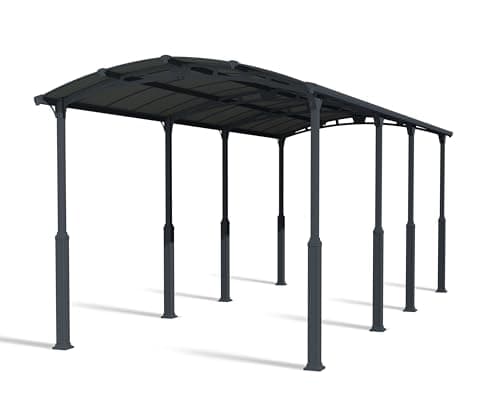 Image of CANOPIA by Palram Palram Alpine 8500 Carport Camping Car Aluminium and Polycarbonate Grey 31 m²